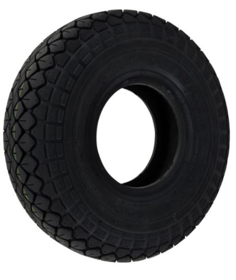 330 x 100 (400x5) Diamond Block Pattern Tyre Black - discountscooters.co.uk