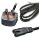 2 Meter Battery Charger Mains Lead with Figure 8 Connector - discountscooters.co.uk
