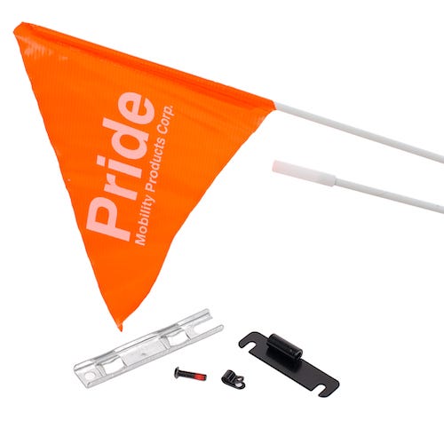 Safety Flag for Pride Mobility Scooters - discountscooters.co.uk