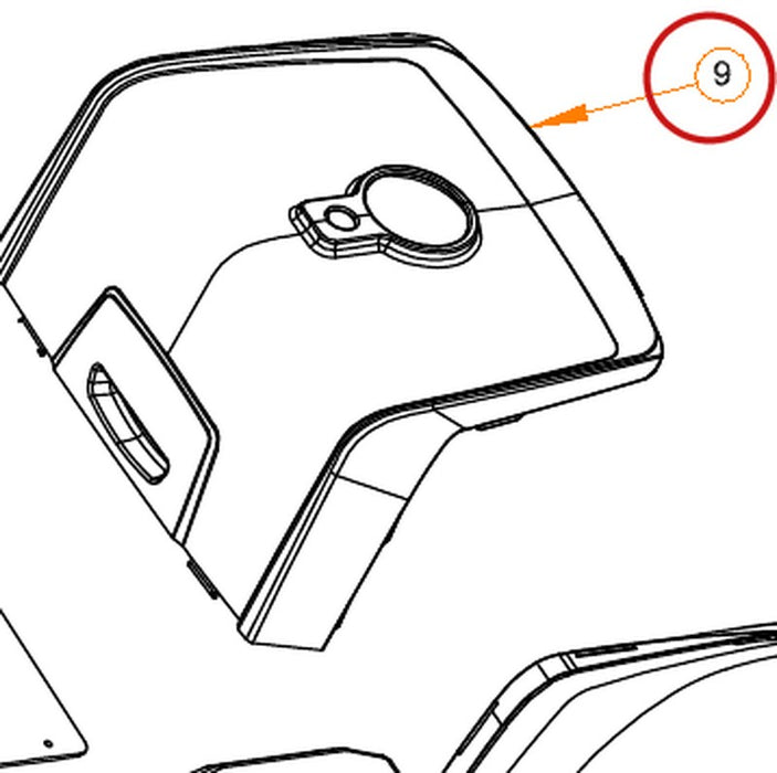 Battery Cover Van Os Galaxy II Mobility Scooter