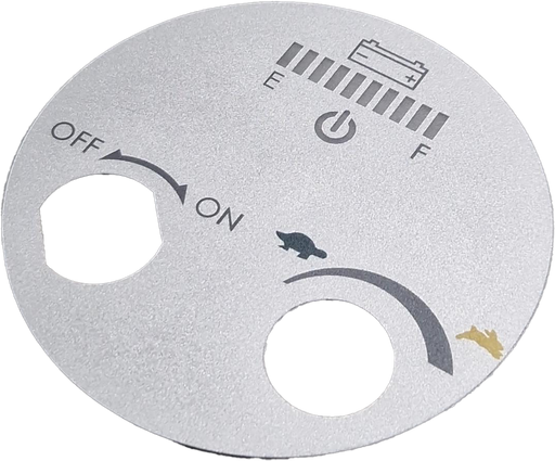 Tiller Top Panel Label Grey Motion Healthcare eDrive Mk 1 Mobility Scooter