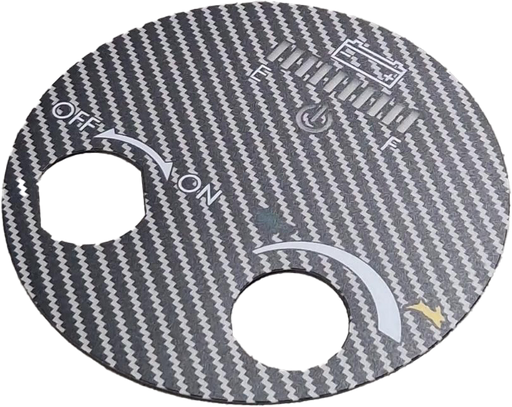 Tiller Top Panel Label Carbon Fibre Motion Healthcare eDrive Mk 2 Mobility Scooter