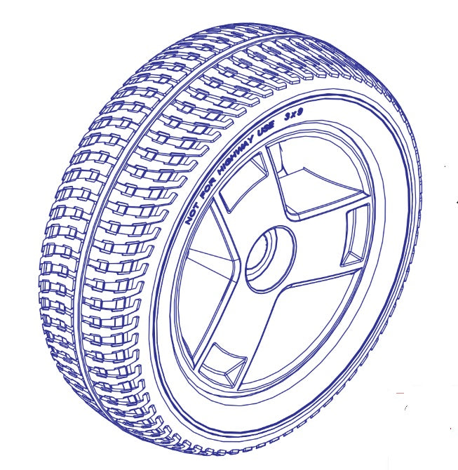 Pride Go Chair Rear Wheel / Tyre