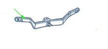 Wig Wag Lever for Throttle pot Pride GoGo MG Lite Mobility Scooter