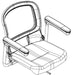 Pride Go Go Elite Traveller 2 Seat Plate Assembly