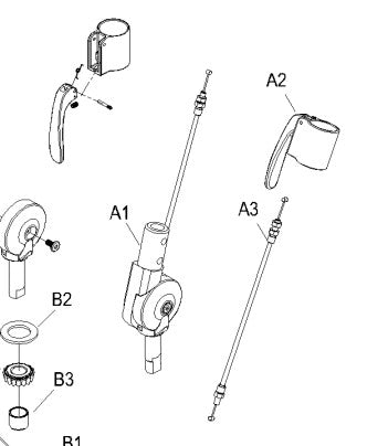 Tiller Adjuster Cable Freerider Luggie Mobility Scooter
