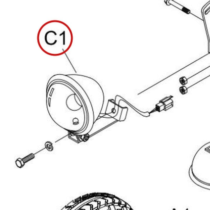 Headlight Assembly Freerider Kensington