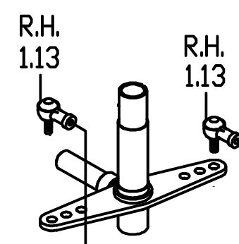 RH Track Rod End Electric Mobility Pioneer 329LE  Mobility Scooter