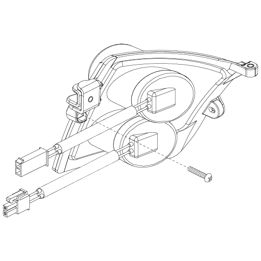 Right Headlight Assembly Pride Colt Executive, Ranger 2.0, Wrangler 2