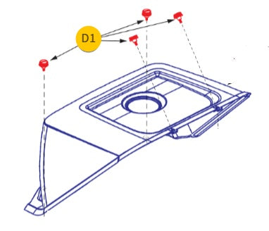 Pride Battery Cover Fixing Knob