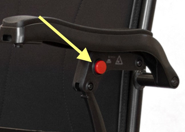Armrest Release Button & Spring for Powerchairs