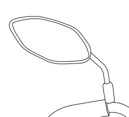 Rear View Mirror Left Motion Healthcare Xquisite Mobility Scooter