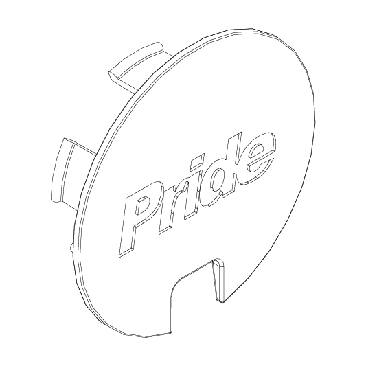 Hub Cap Pride ZT10 Mobility Scooter