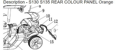 Roma Medical Denver Rear Plate Orange