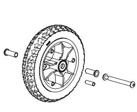 Sunrise  Q50 Carbon Front Castor wheel