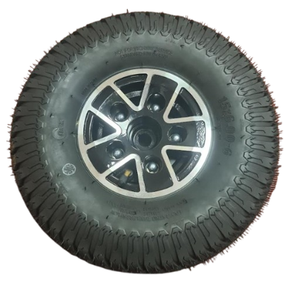 Replacement wheel complete 15 x 6.00-6 Tubeless Tyre Pride Ranger Mobility Scooter