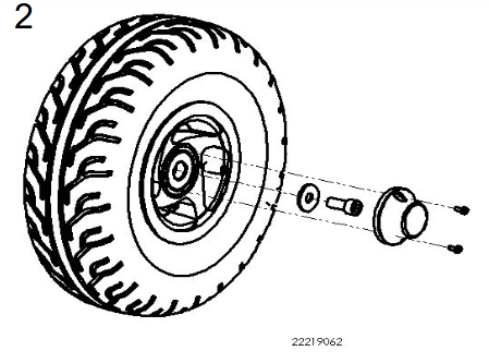 Front Left Wheel Assembly Sterling S410