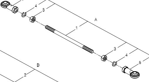 Track Rod Short Shoprider Traveso — Discount Scooters (Mobility Spares)