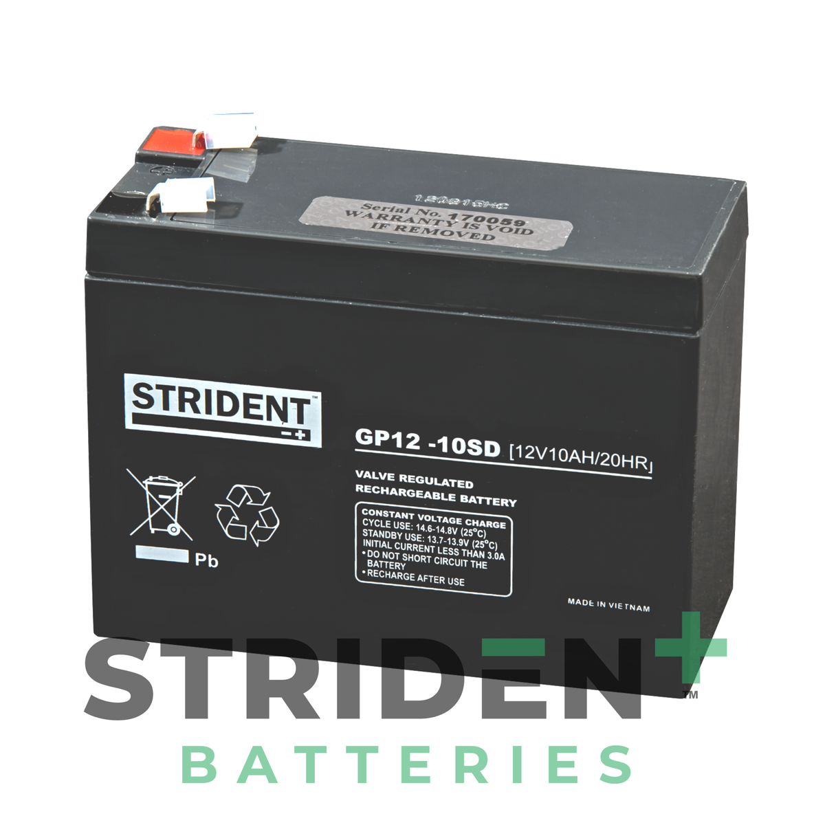 10Ah AGM Battery (Strident) — Discount Scooters (Mobility Spares)