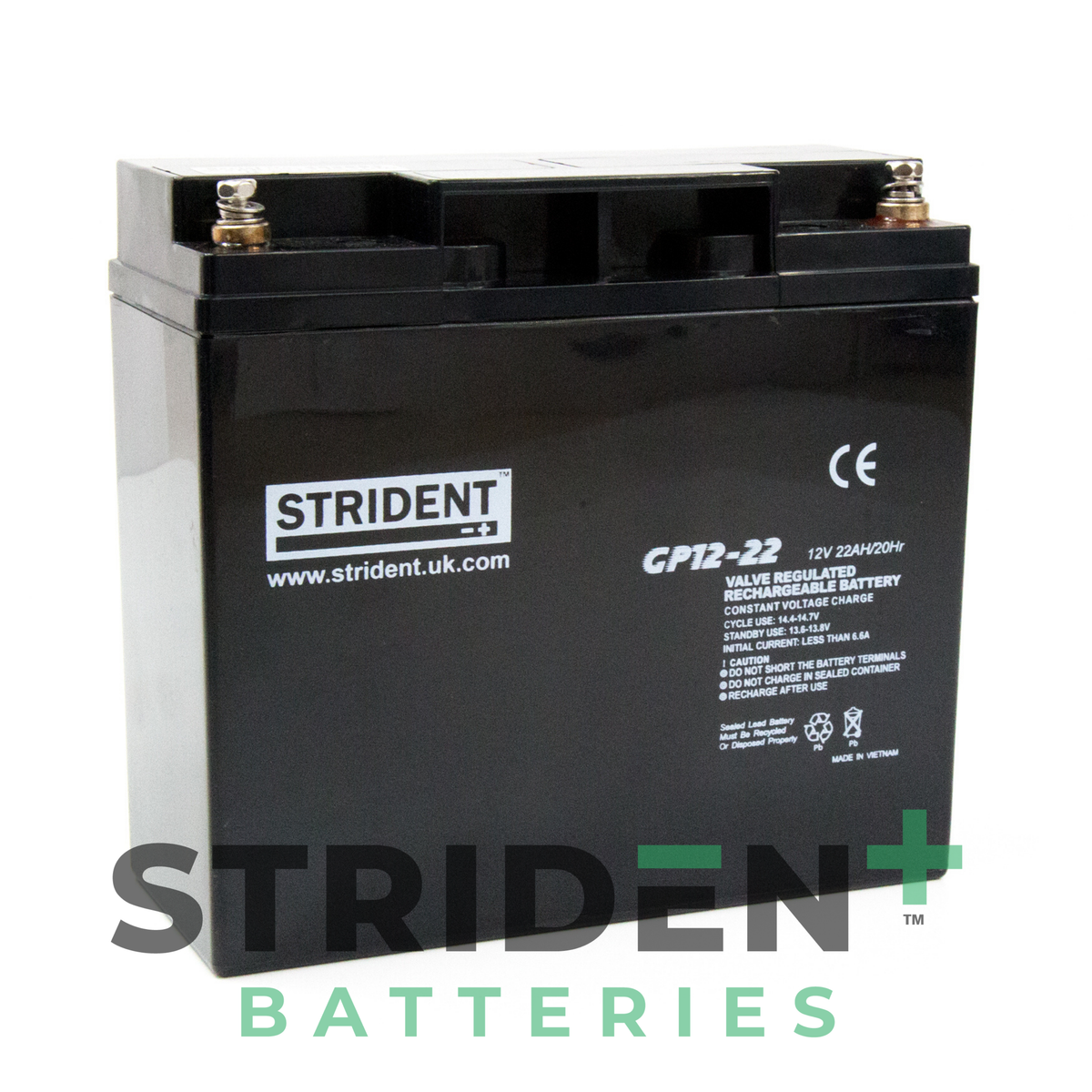 22ah Agm Mobility Scooter Battery Strident — Discount Scooters 