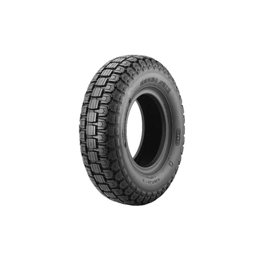 410/350 X 6 Block Pattern Black Tyre