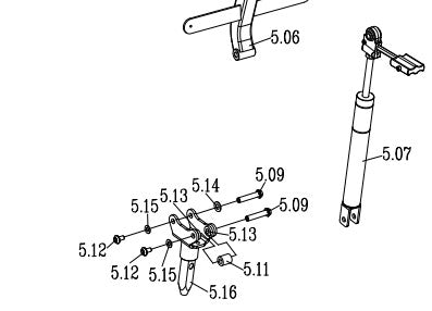 Tiller Lower Bracket Rascal Ventura Mobility Scooter