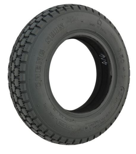 250 - 6 (10x2) Solid Infilled Block Pattern Grey Tyre