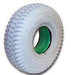 260 x 85 (3.00-4) Solid Infilled Block Pattern Tyre Grey - discountscooters.co.uk