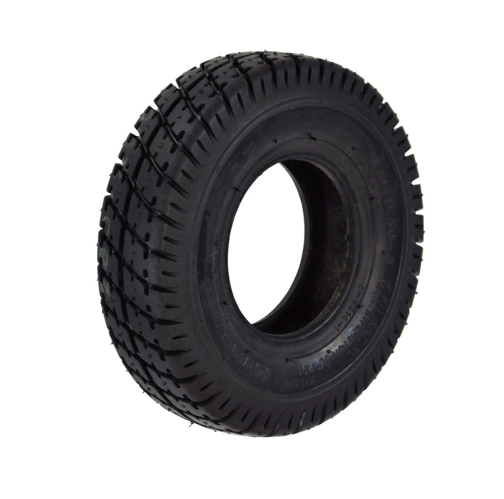 280/250 x 4 Block Pattern Solid Tyre Black
