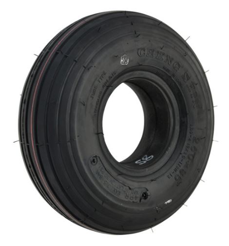 260 x 85 (3.00 - 4) Solid Infilled Rib Pattern Black Tyre — Discount ...