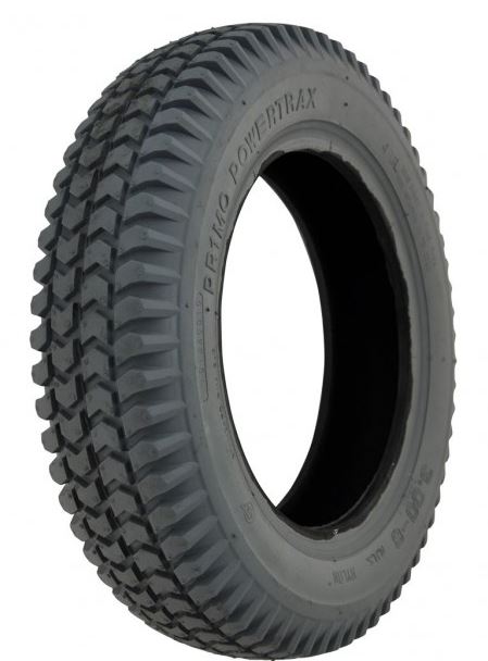 300 x 8  Block Pattern Grey Tyre