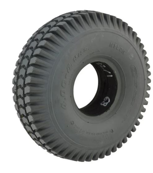 4.00 x 4 Block Solid Infilled Pattern Grey Tyre — Discount Scooters ...