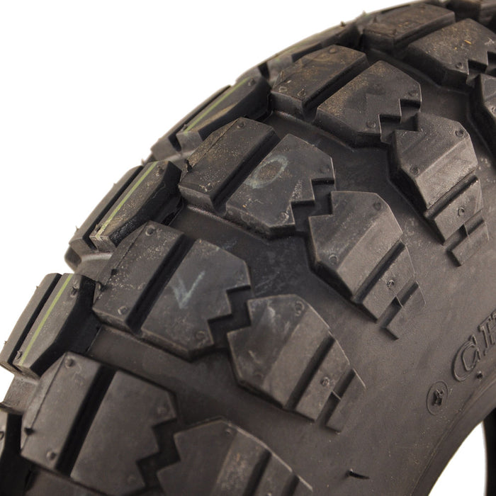 400 x 6 Block Pattern Foam Infilled Tyre Black - discountscooters.co.uk