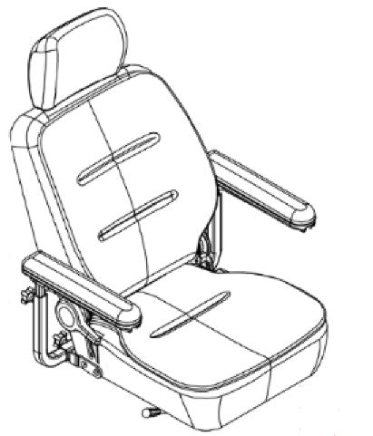 Pride Mobility Scooter Luxury Hi Back Seat
