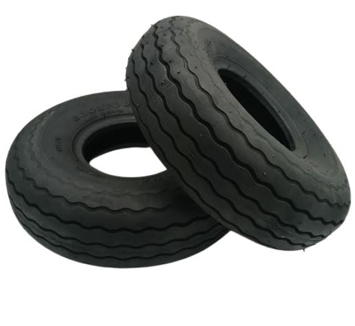 330 x 100 (400x5) Front Shoprider Rib Pattern Black Tyre