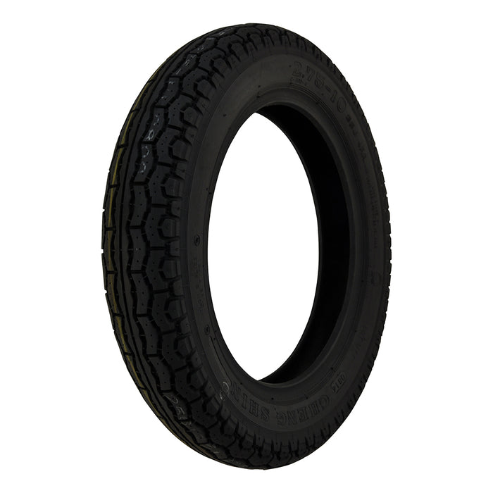 2.75 x 10 Tyre Block Pattern Black - discountscooters.co.uk