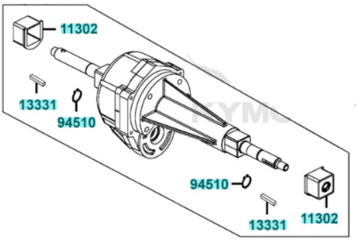 Transaxle Gear Box Kymco Midi XL EQ35BA