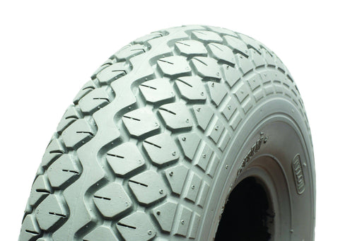 330 x 100 (400x5) Diamond Block Pattern Tyre Grey - discountscooters.co.uk