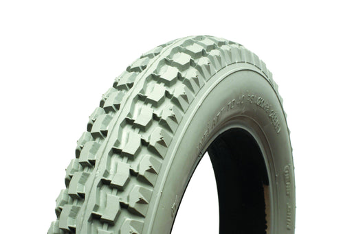 250 - 6 (10x2) Block Pattern Tyre Grey - discountscooters.co.uk