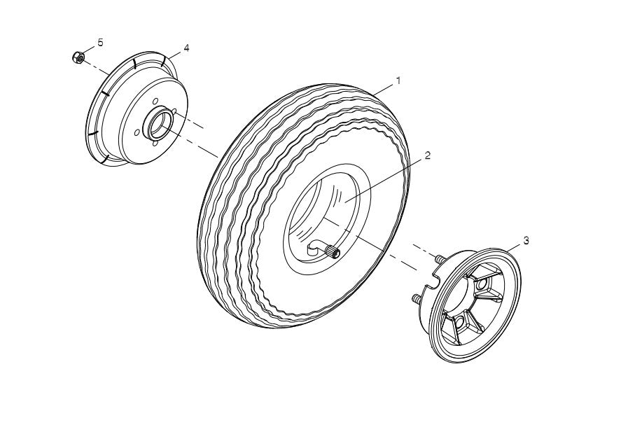 Front Wheel Assembly Shoprider Cadiz 889SL — Discount Scooters