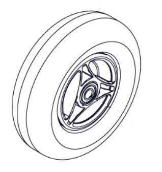 Rear Wheel / Tyre Assembly Sterling Little Gem 2 - discountscooters.co.uk