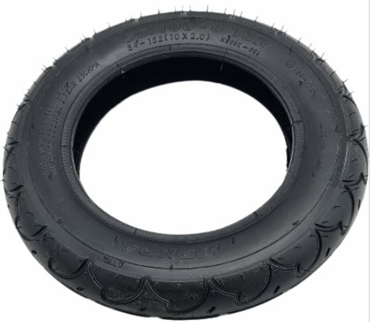 250-6  (10x2) Scallop Pattern (Original) Black Tyre
