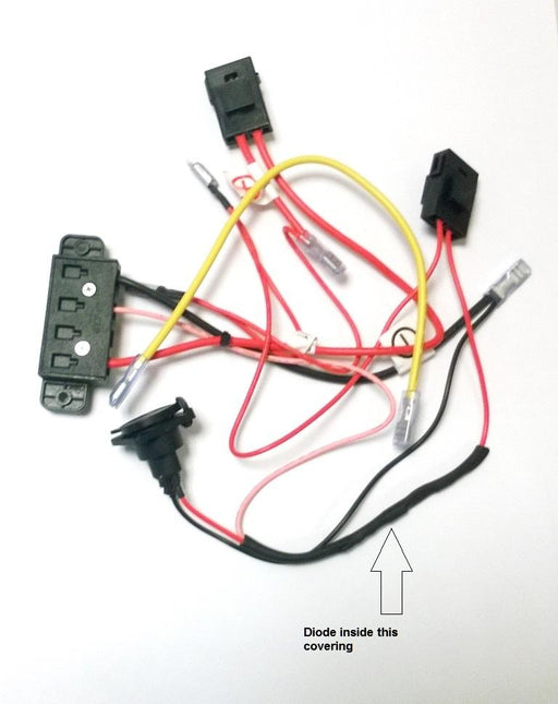 Battery Box Wiring Loom With Diode Liteway 4 - discountscooters.co.uk