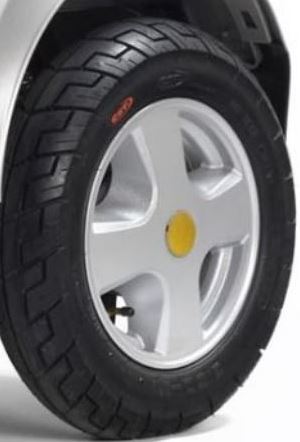 350 x 10 (10 x 3.5) TGA Rear Wheel & Tyre  Left  Hand Side with Drum