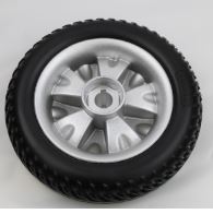 Rear  Wheel for One Rehab Silver wheel (Black Tyre) 190 x 54