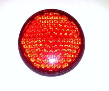 Reflector Red Round Small - discountscooters.co.uk